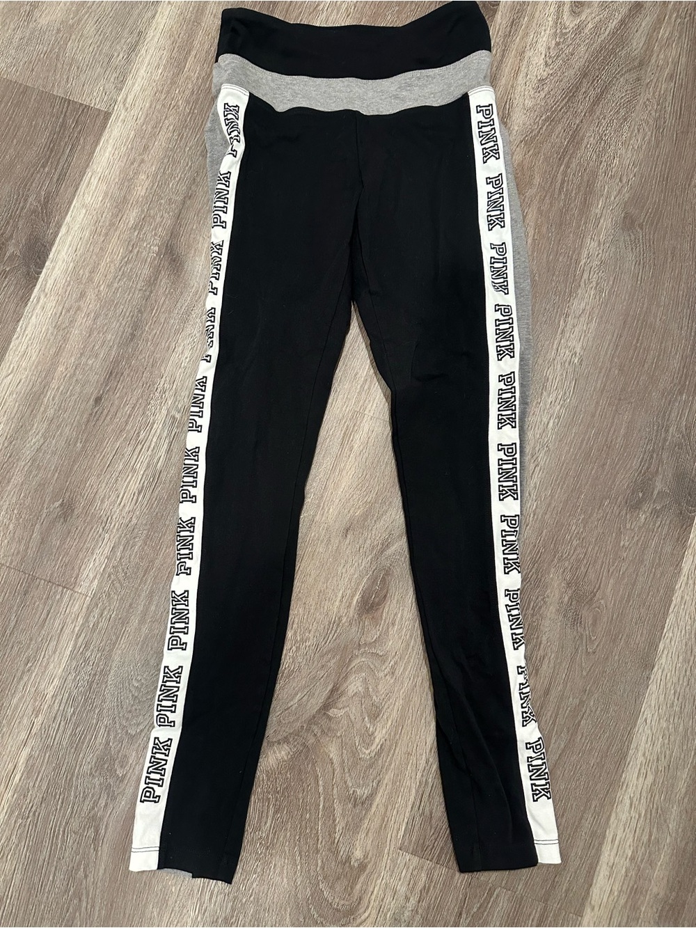 Victorias Secret PINK Black Yoga Leggings Size S|P|CH